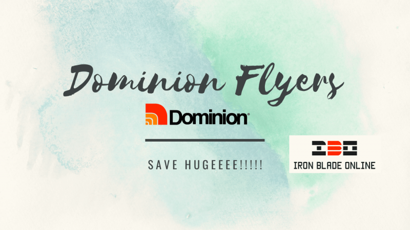 Dominion Flyers (All Canada) January 2021 Jaw Dropping Deals Live✔️